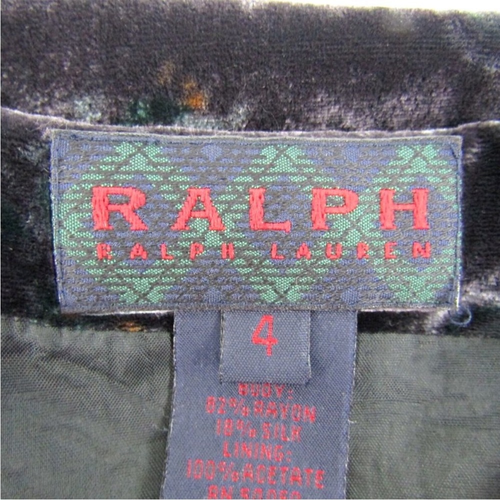 Ralph Lauren Dark Green Velvet Slip Dress - Picture 4 of 9